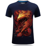 T-shirt graphique de transformation Fiery Phoenix