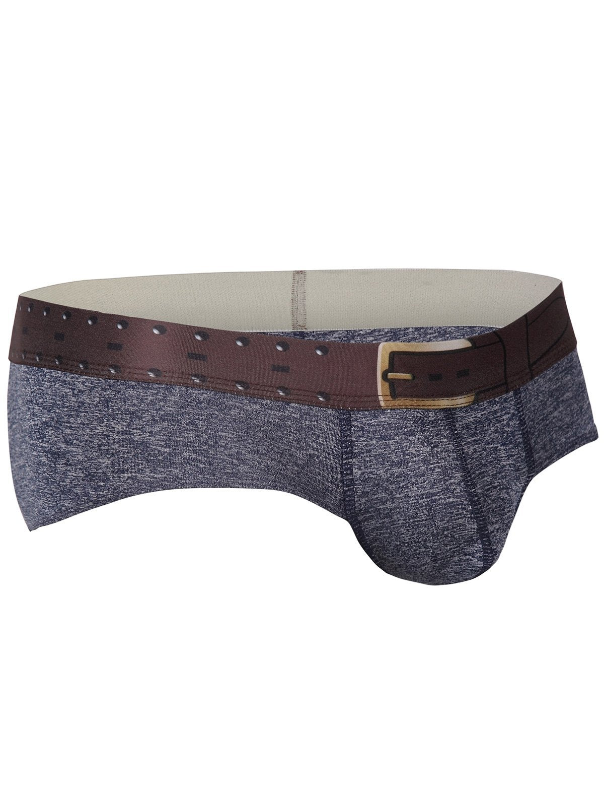 Elastic Faux Belt Waist Trunk - Theone Apparel