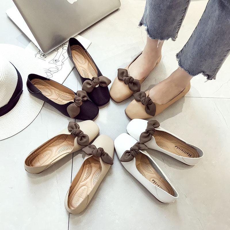 Floppy Bow Cushion Sole Ballet Flats - Theone Apparel