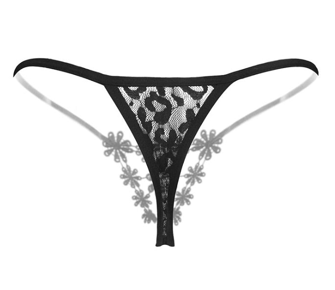 Flowers Front G String Panty-Theone Apparel
