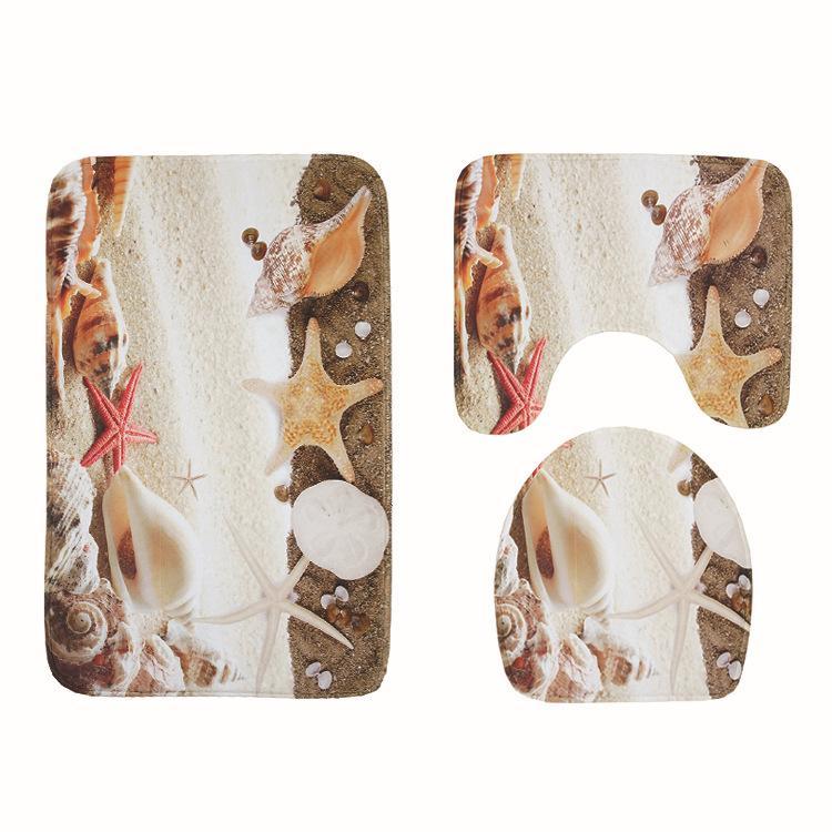 Flowers and The Sea Bath Mat Sets - Theone Apparel