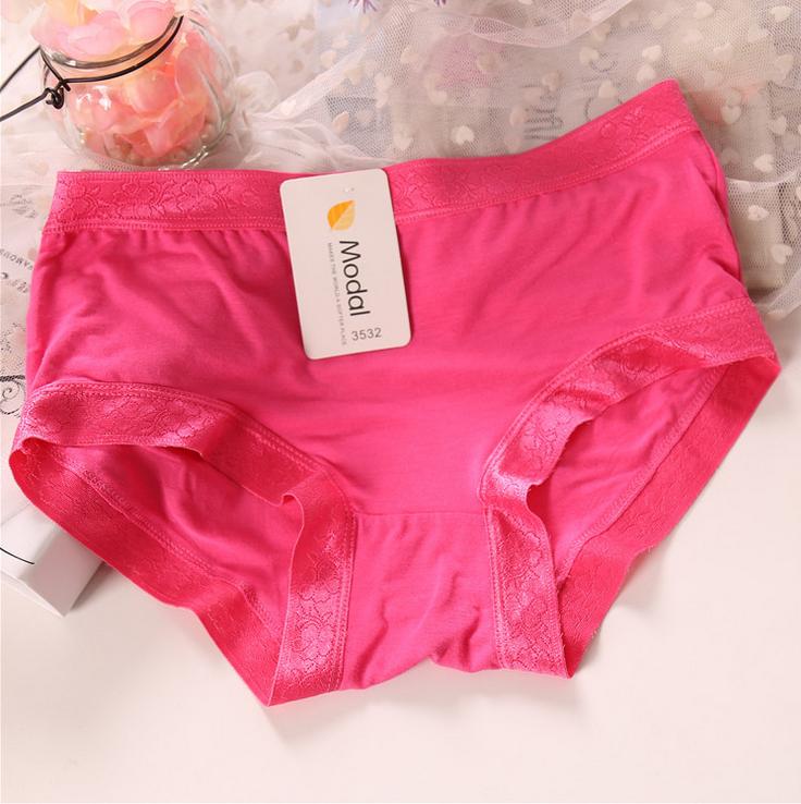 Flowery Trim Tummy Tuck Panty-Hot Pink-Theone Apparel