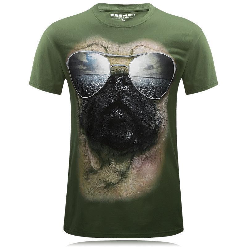 Camisa de cara tonta con sombras Pug