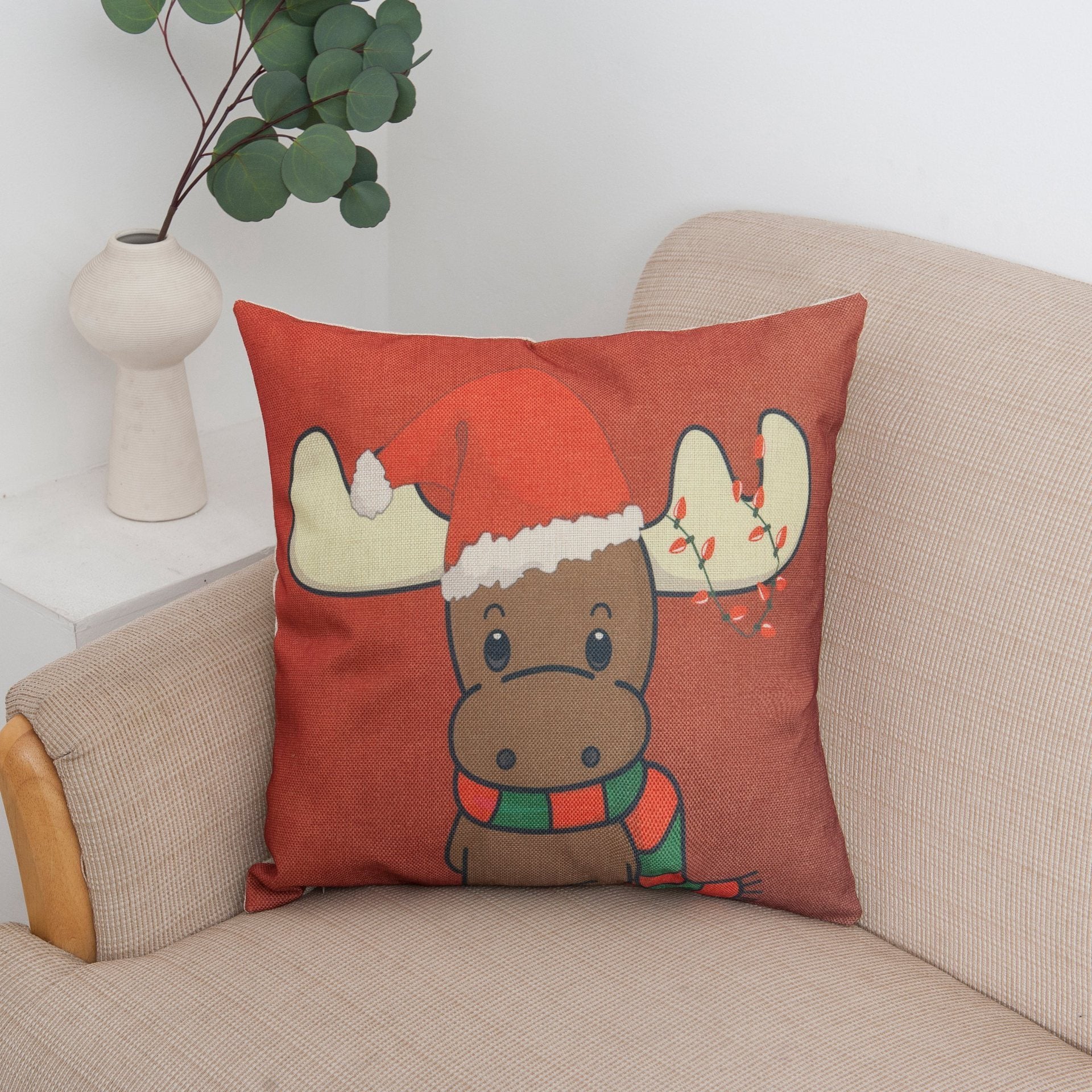 Happy Holiday Christmas Pillow Covers