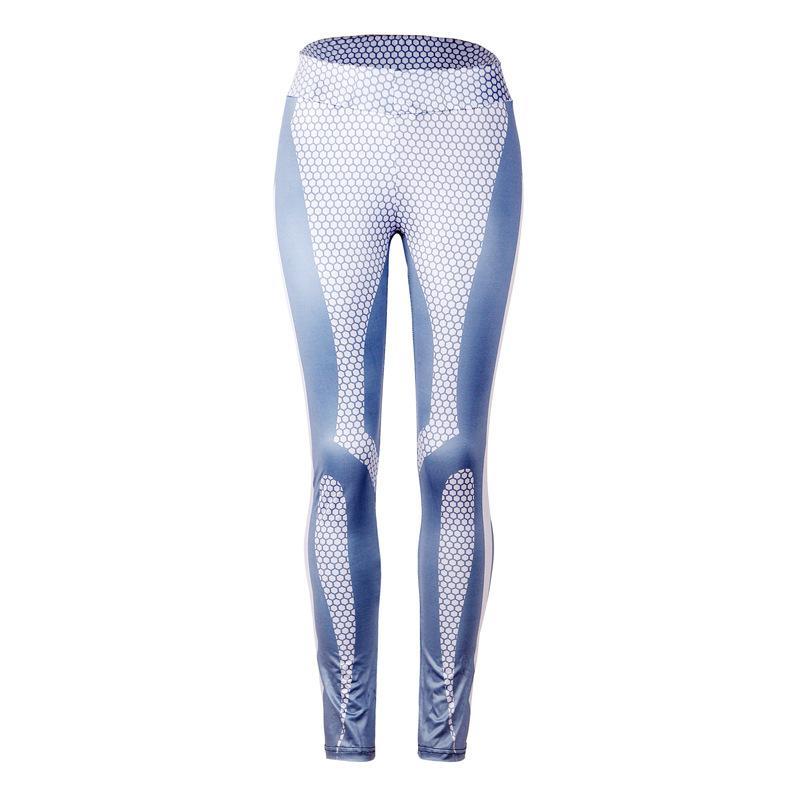 Happy Honeycomb Printed Gym Tights - Theone Apparel