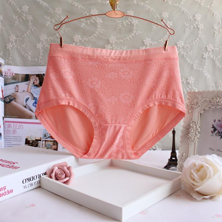 High Waist Black Brief Panty-Orange-Theone Apparel