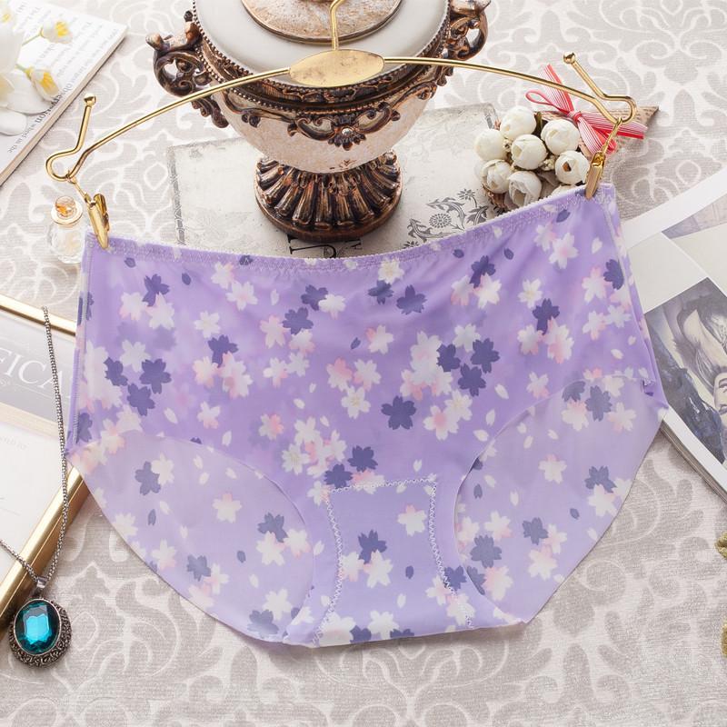 Hippity Hop Bunny Print Hipster Panty-Light Purple-Theone Apparel