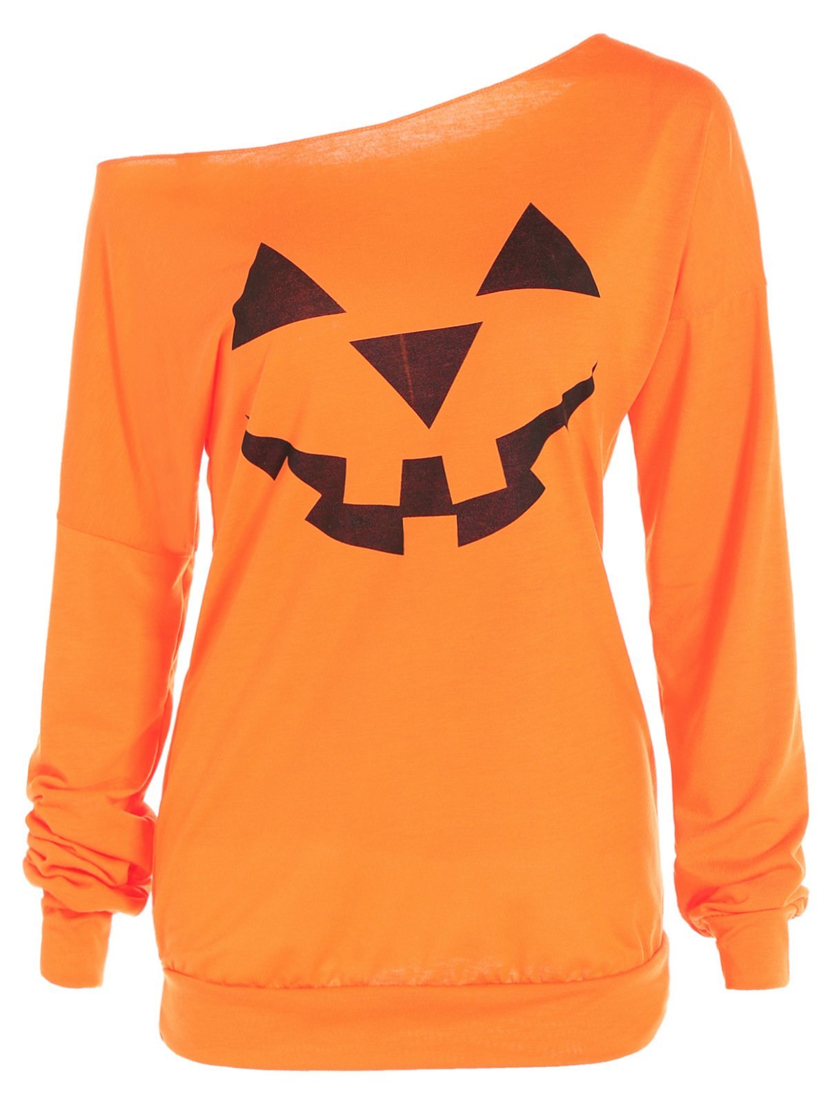 Jack o Lantern Halloween Sweater-Orange-Theone Apparel