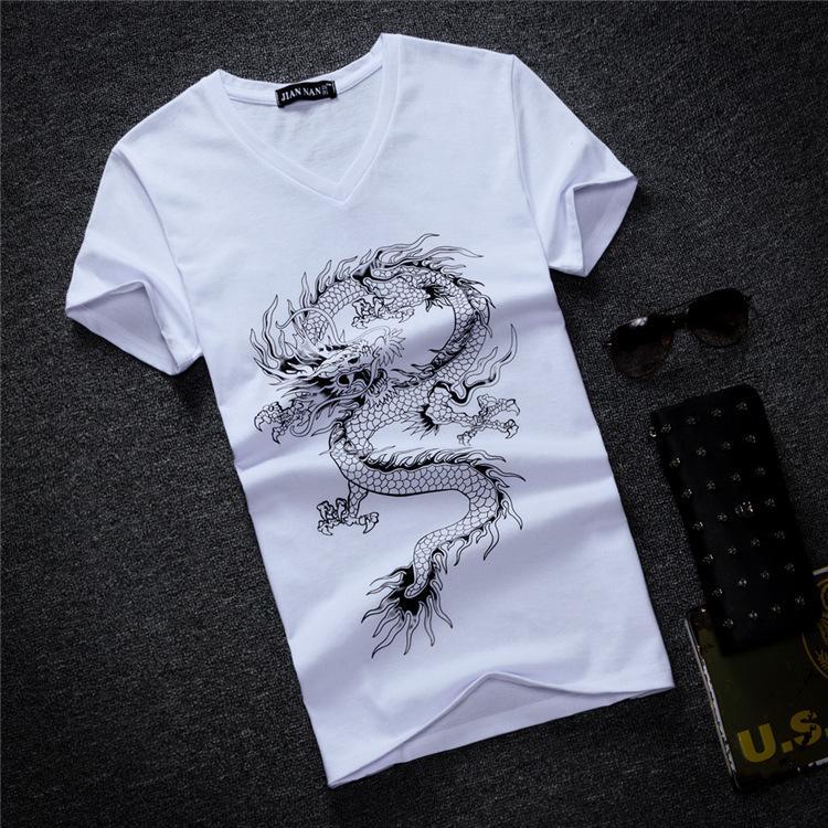 Kiss of the Dragon Graphic Tee-White-Theone Apparel