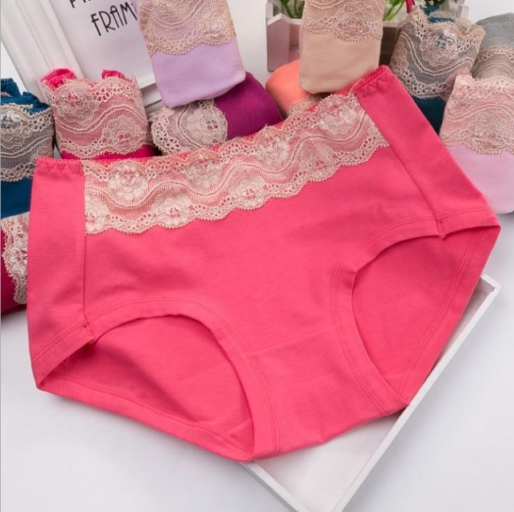 Lace Top High Rise Hipster Panty-Hot Pink-Theone Apparel