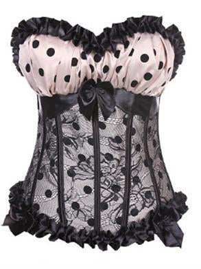 Lacy Dots Corset Top - Theone Apparel