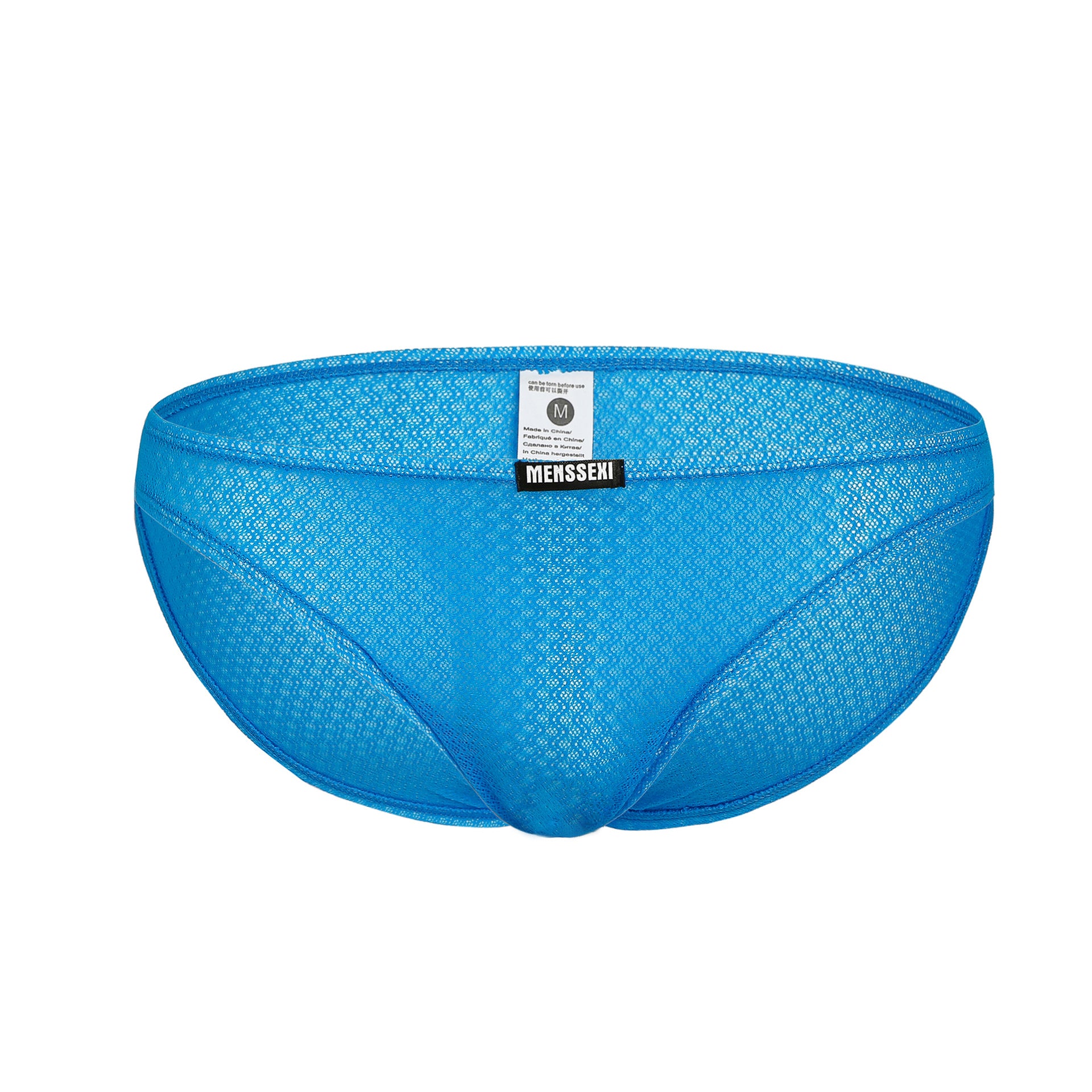 Lacy Transparent Men's Underwear-Blue-Theone Apparel