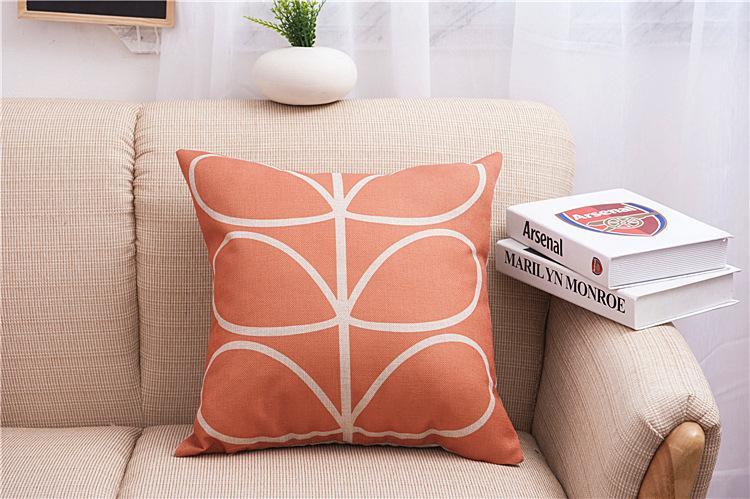 Leaf Drawing Print Pillow Covers