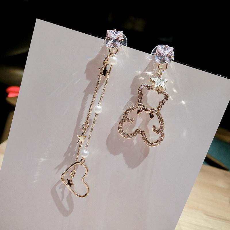 Lovable Gold-Tone Sparkle Earrings-Gold-Theone Apparel