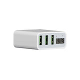 Multi Port Phone USB Charger with Voltage Display