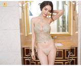 Vervaagde illusies luxe lingerie set