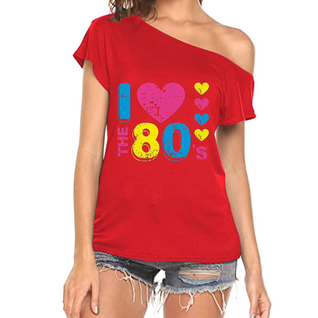 Ik hou van de jaren 80 slouchy tee