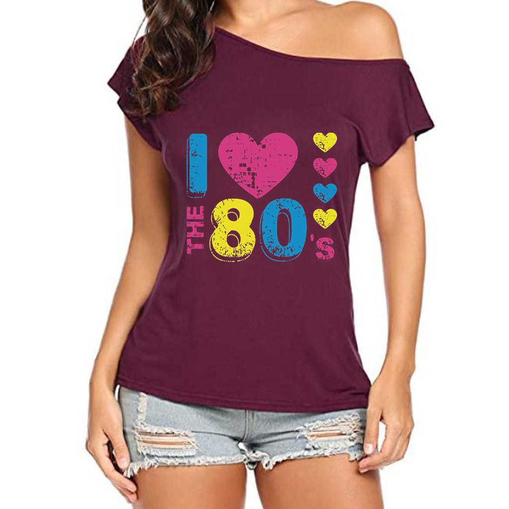 Ik hou van de jaren 80 slouchy tee