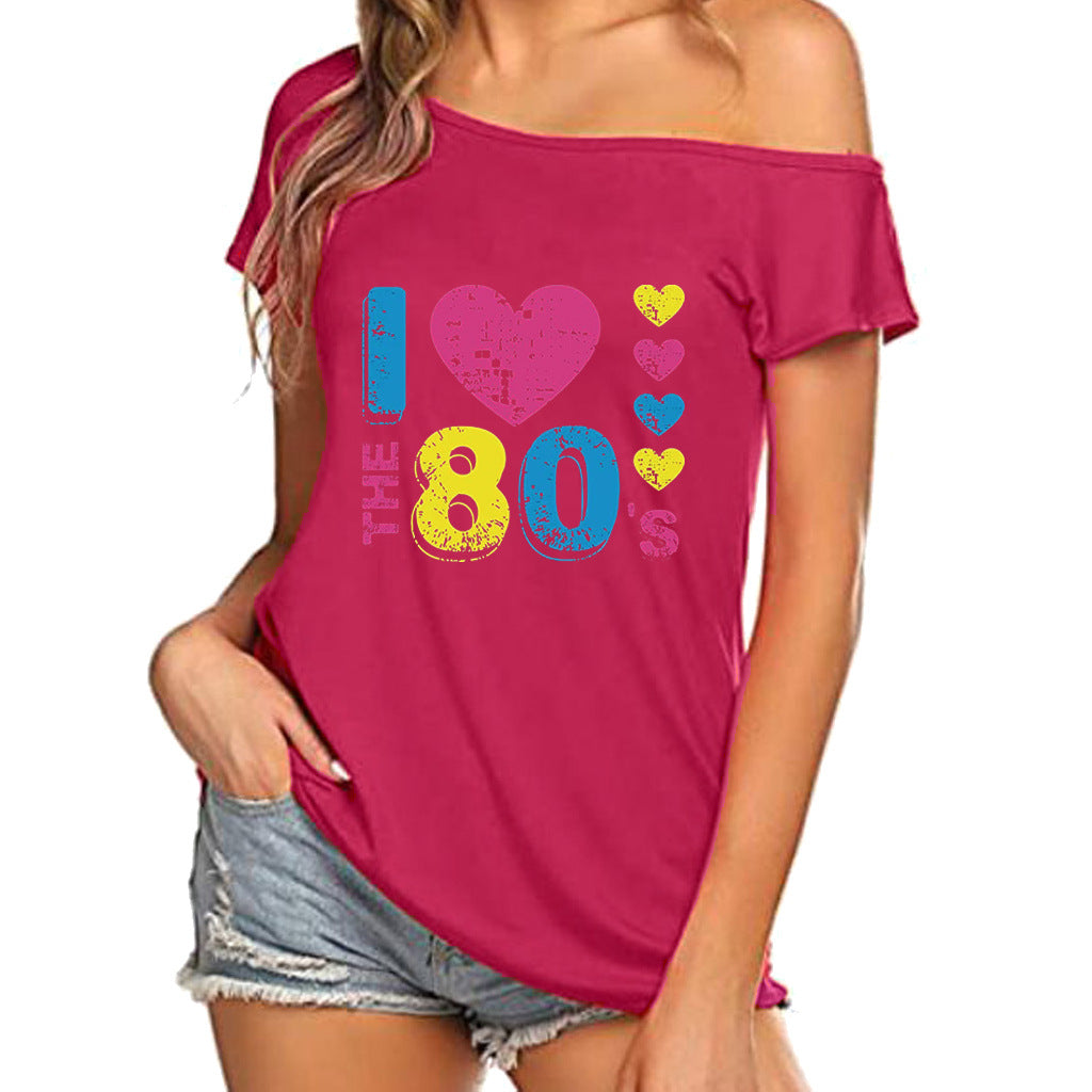 Ik hou van de jaren 80 slouchy tee