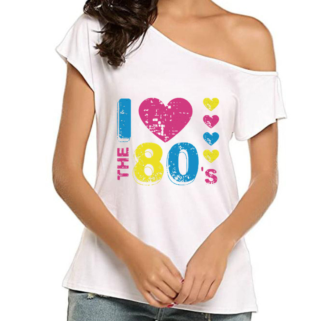 Ik hou van de jaren 80 slouchy tee