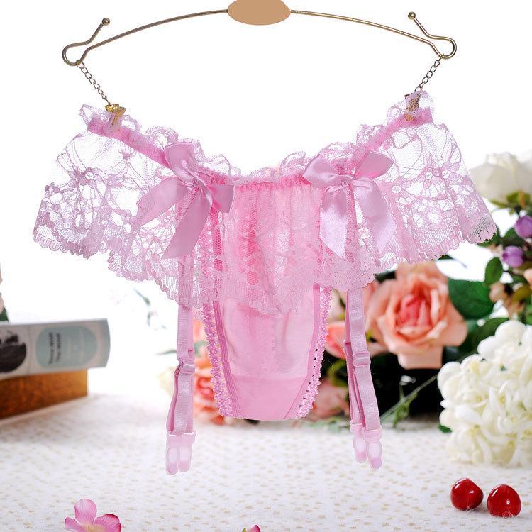 Frilly Lace Skirt Garter Panty