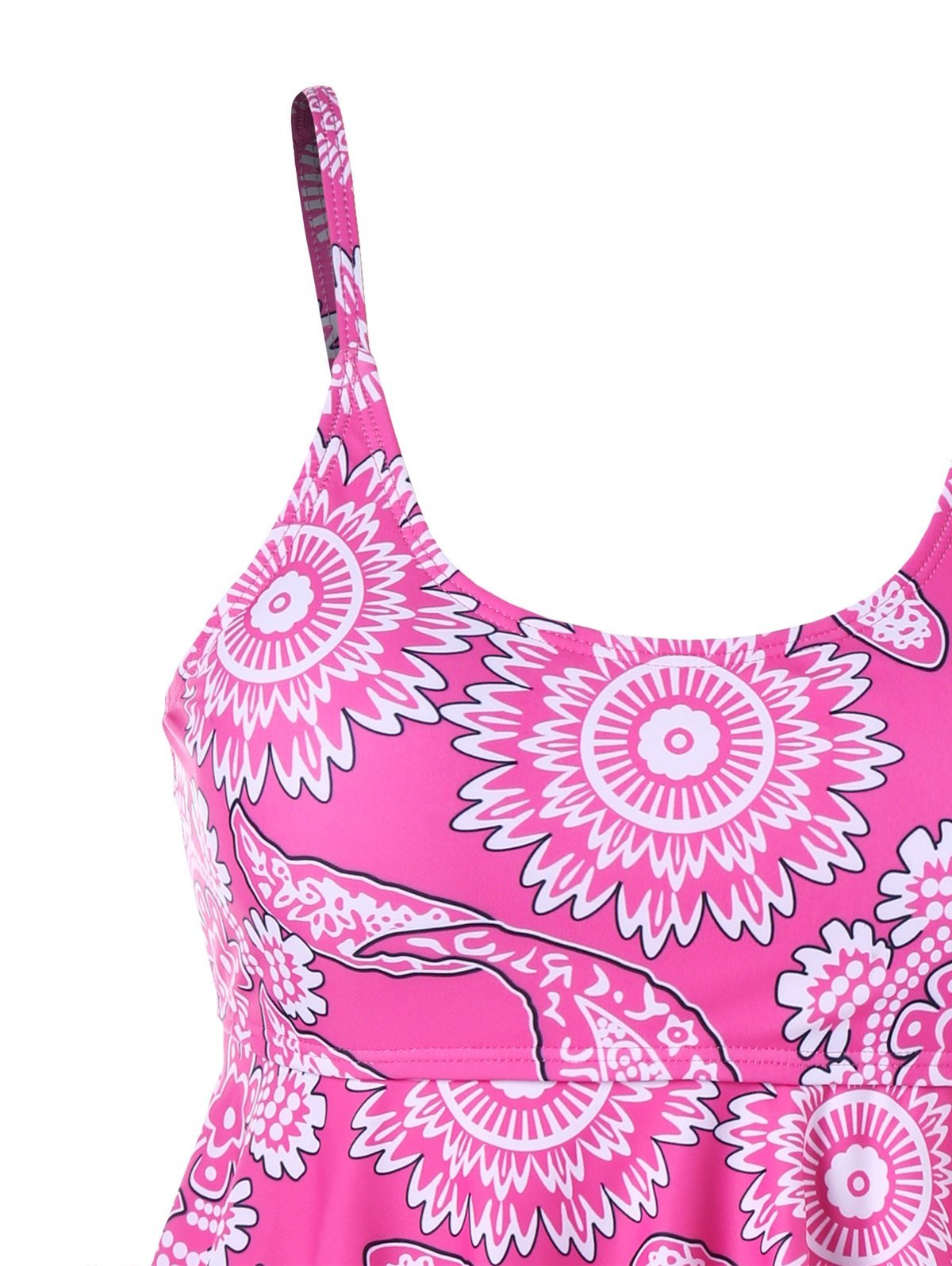 Pink Plus Size Womens Tankini