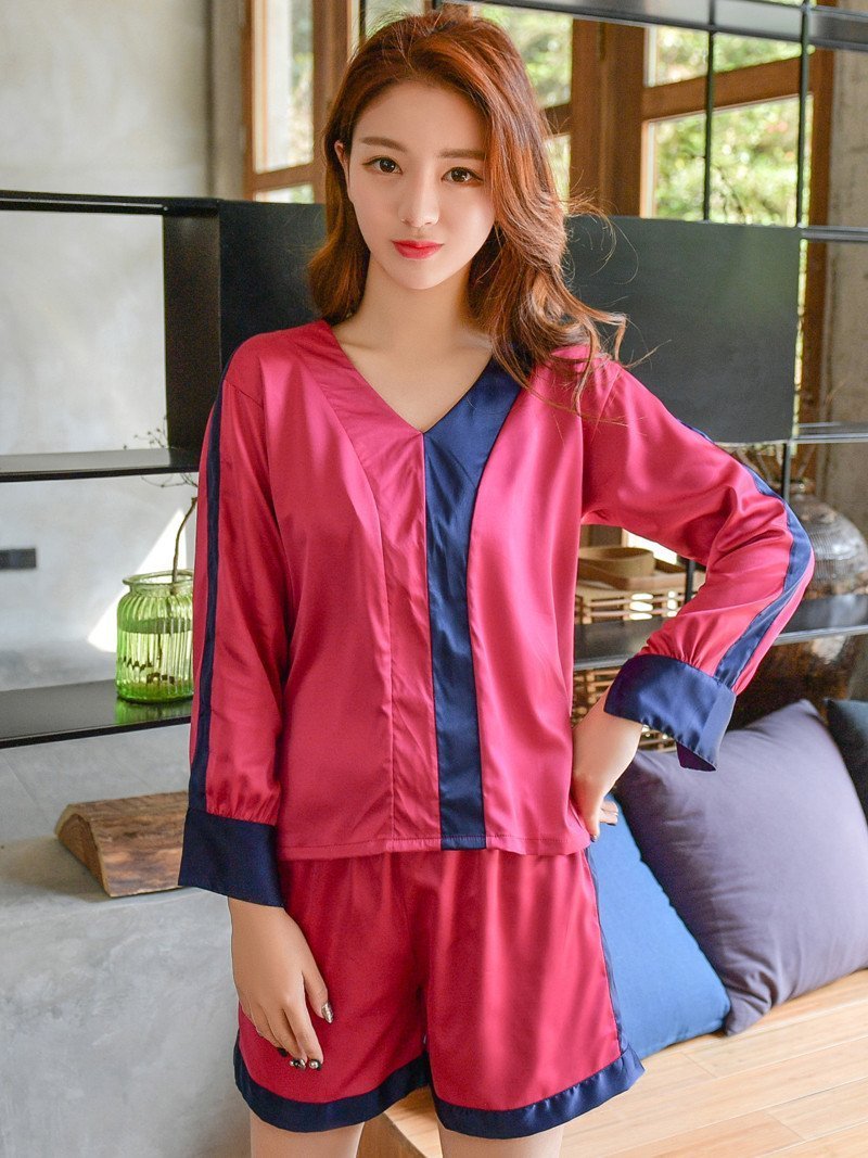 Silky Shorts Pajamas Set