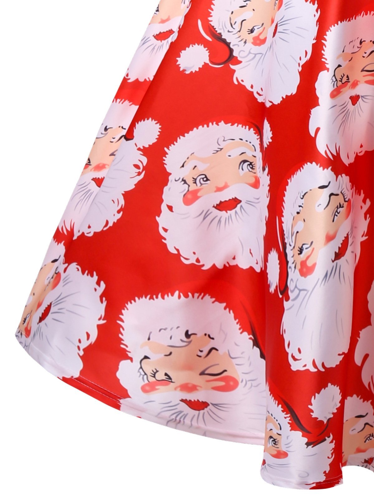 Plus Size Santa Claus Midi Dress