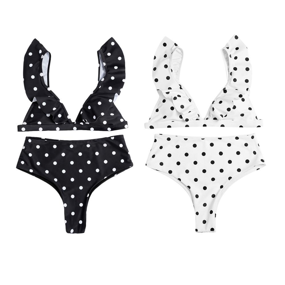 Polka Dot High Waist Bikini