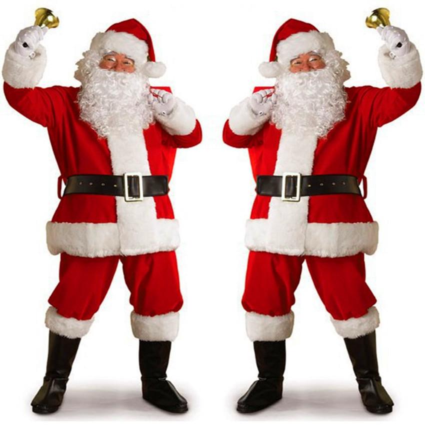 Premium Santa Claus Christmas Suit-Red/White-Theone Apparel