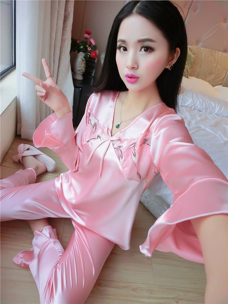 Ravishing Camisole Set with Ribbon-Pink-Theone Apparel