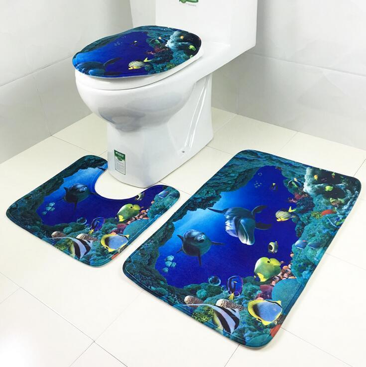 Romantic Paris With Love Bath Mat Set-621-0008-S2-Theone Apparel