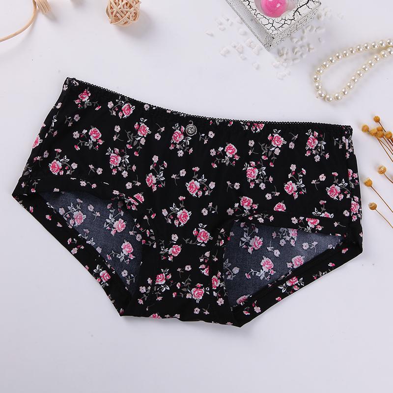 Roses Galore High Brief Panty-Black 2-Theone Apparel
