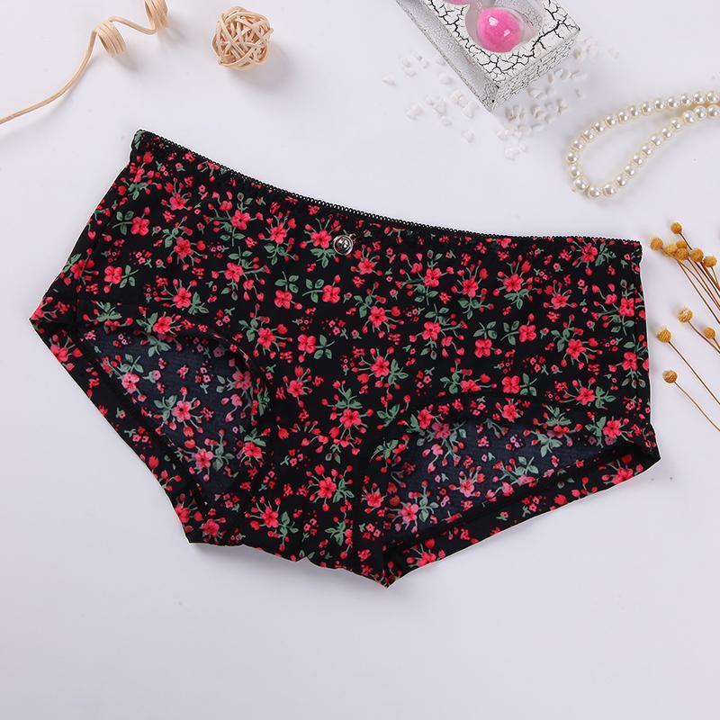 Roses Galore High Brief Panty-Red-Theone Apparel