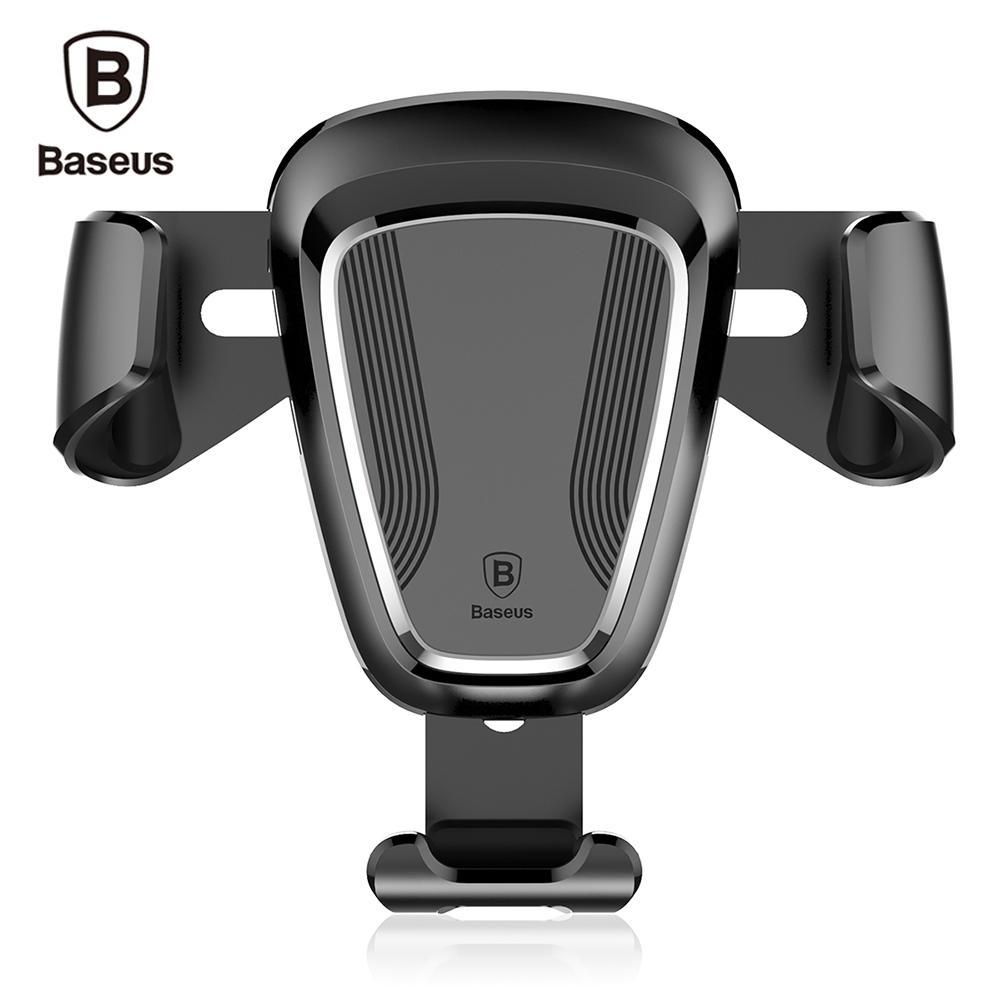 Rotating Air Vent Cell Phone Holder-Black-Theone Apparel