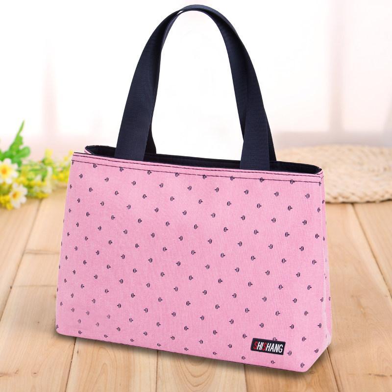 Seatbelt Strap Zip Tote Handbag-Pink-Theone Apparel