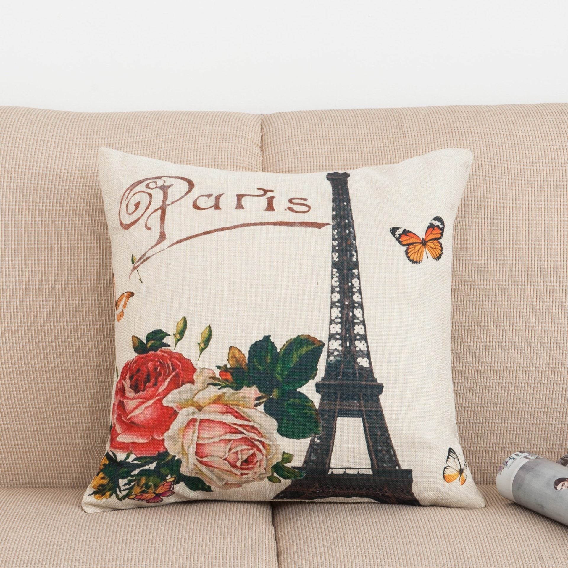 To Paris With Love Printed Pillow Covers