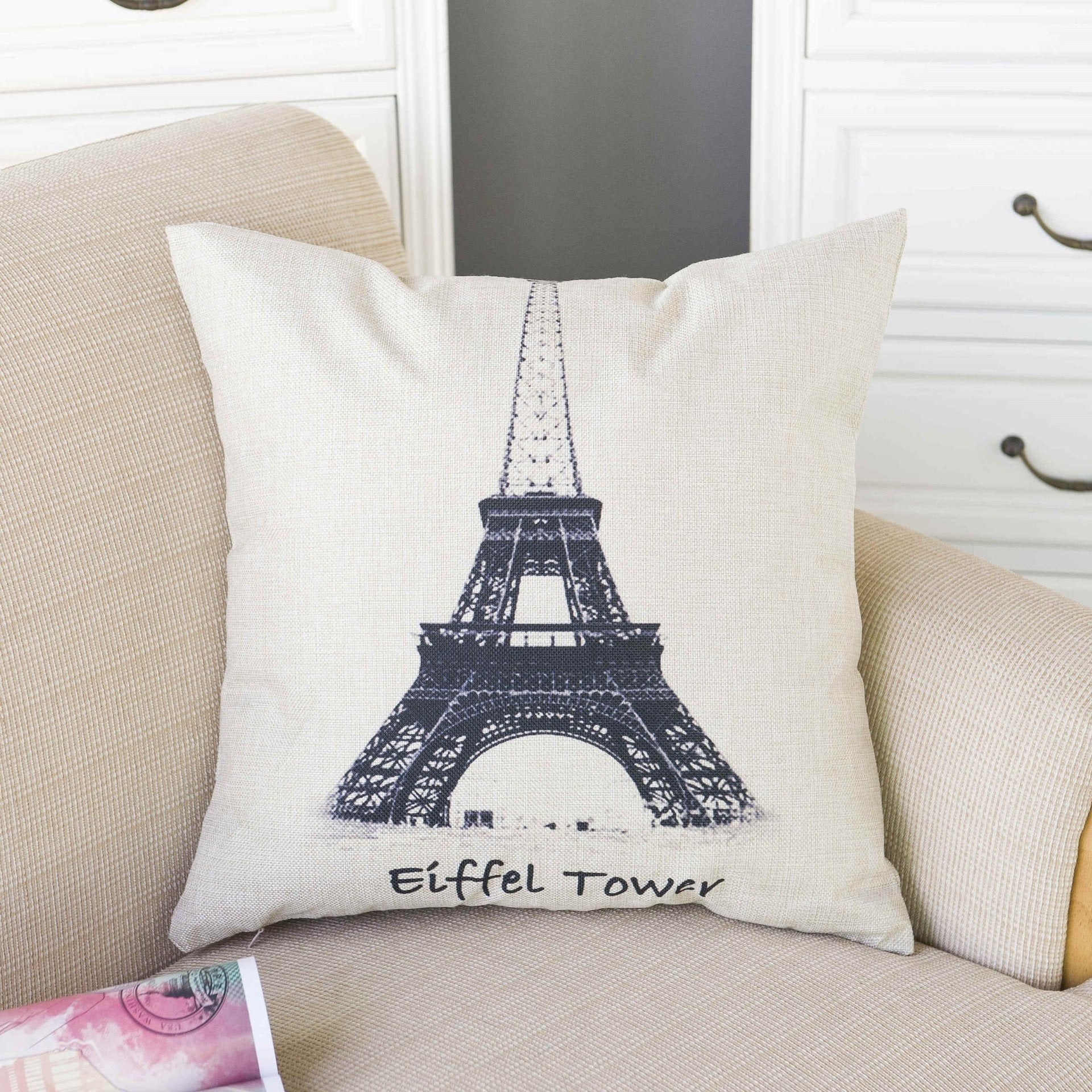 To Paris With Love Printed Pillow Covers