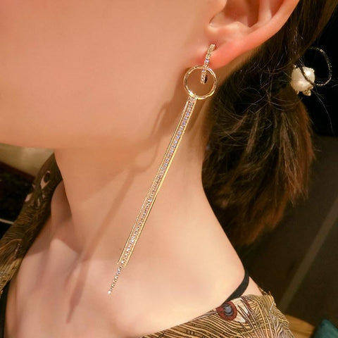 Ultra Sleek Straight Chain Earrings