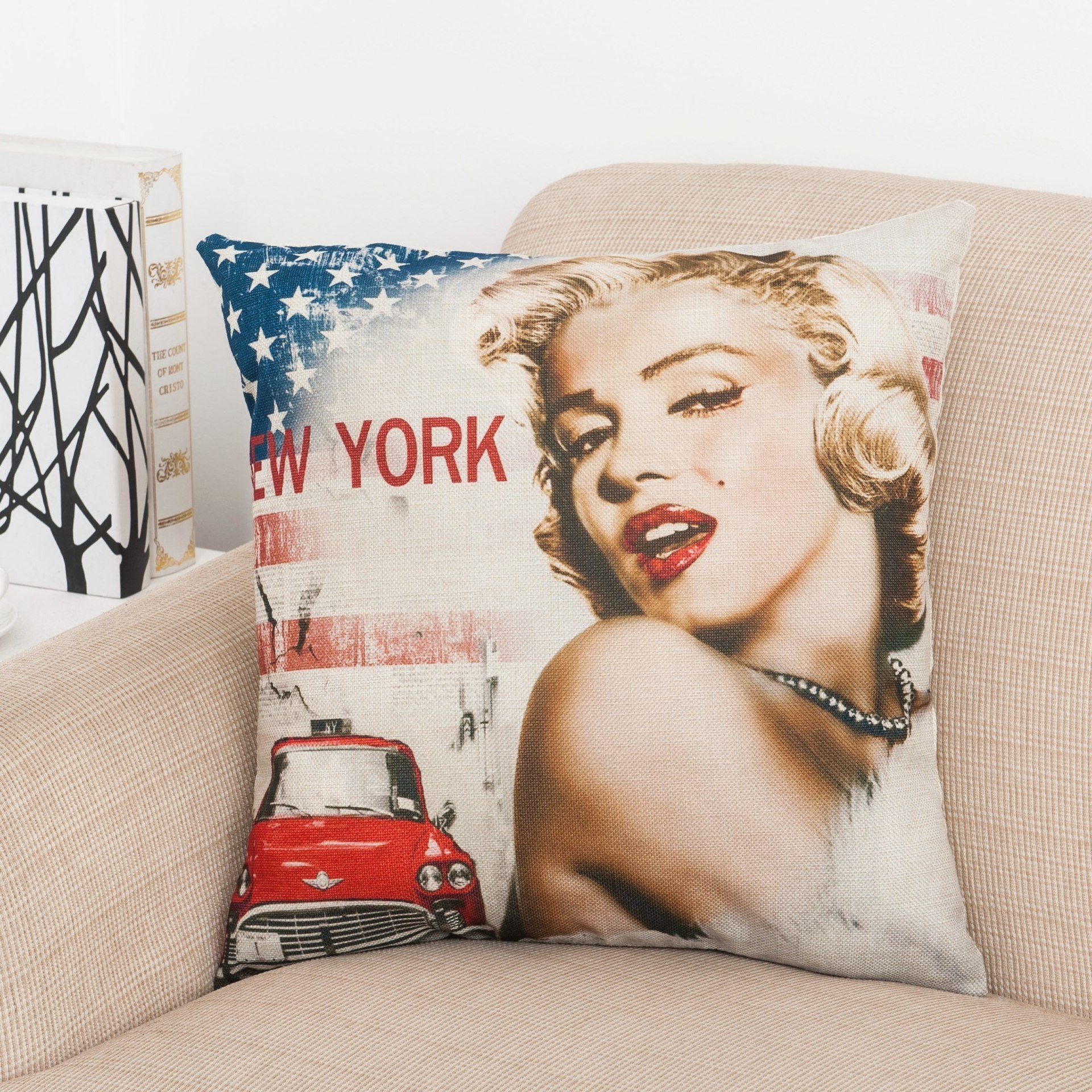 Warhol Artistic Graphic Print Pillow Covers-601-0040-S5-Theone Apparel