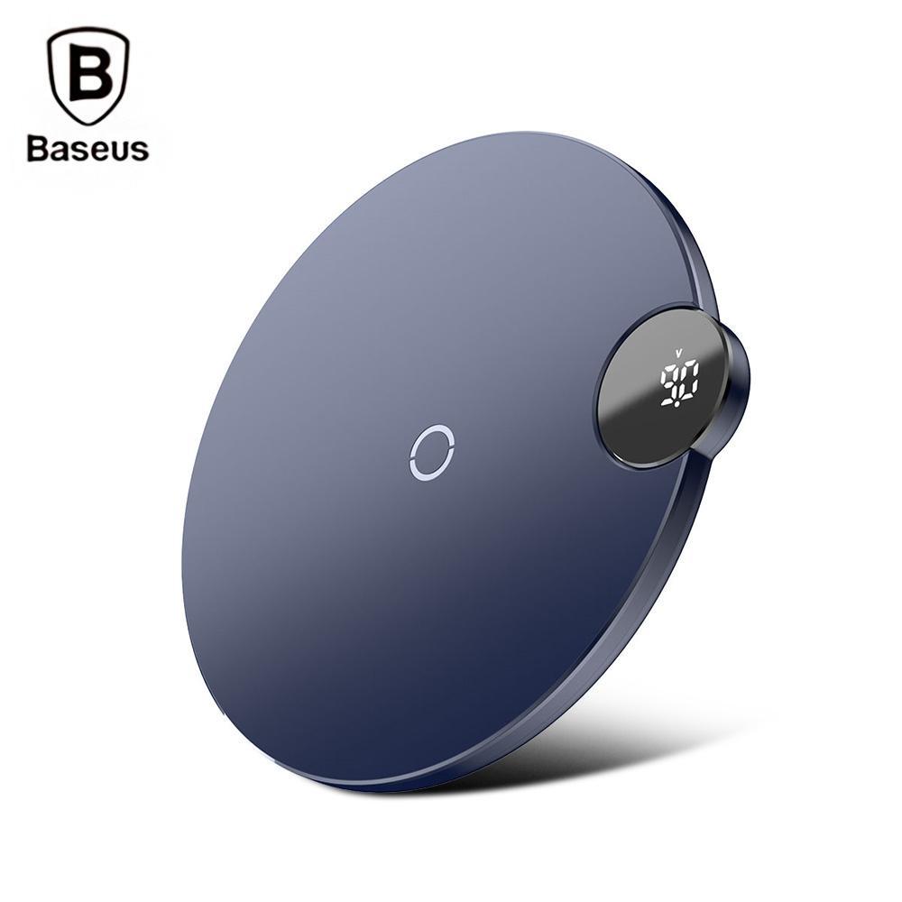 Wireless Charging Pad With LED Display-Blue-Theone Apparel