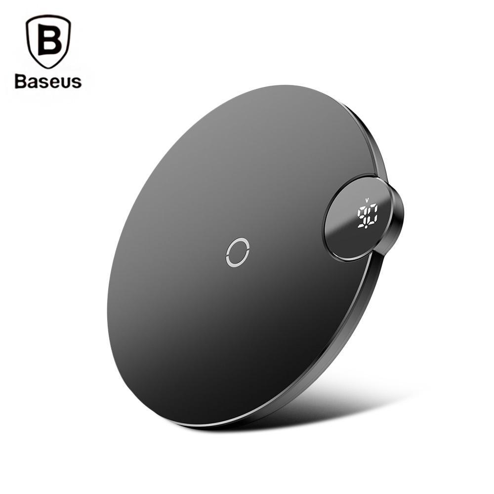 Wireless Charging Pad With LED Display-Black-Theone Apparel