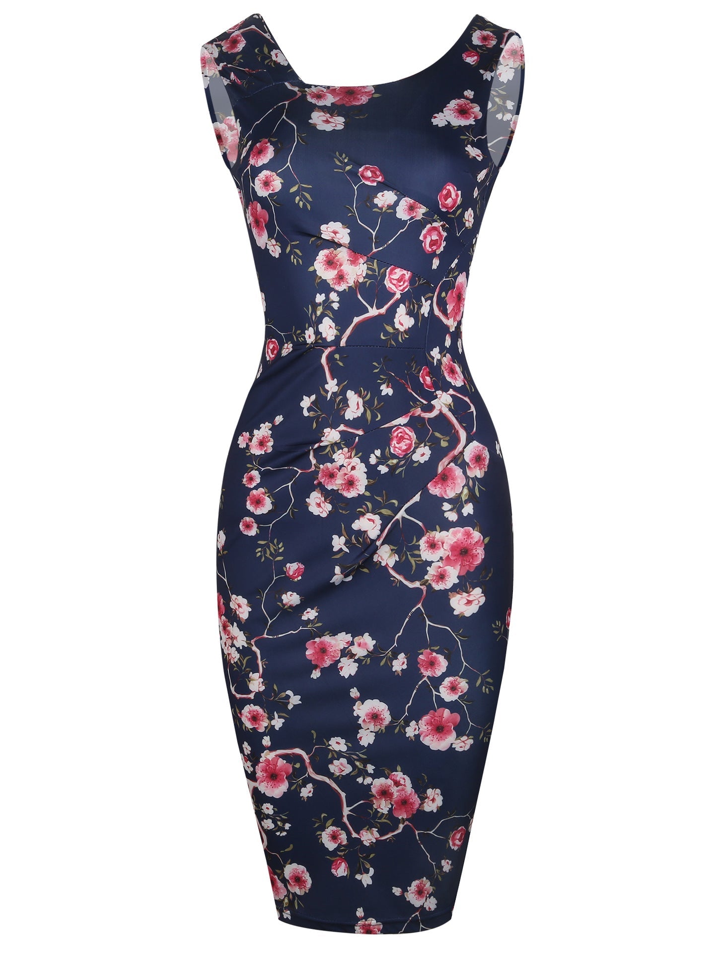 All-Over Print Slinky Sheath Dress - THEONE APPAREL