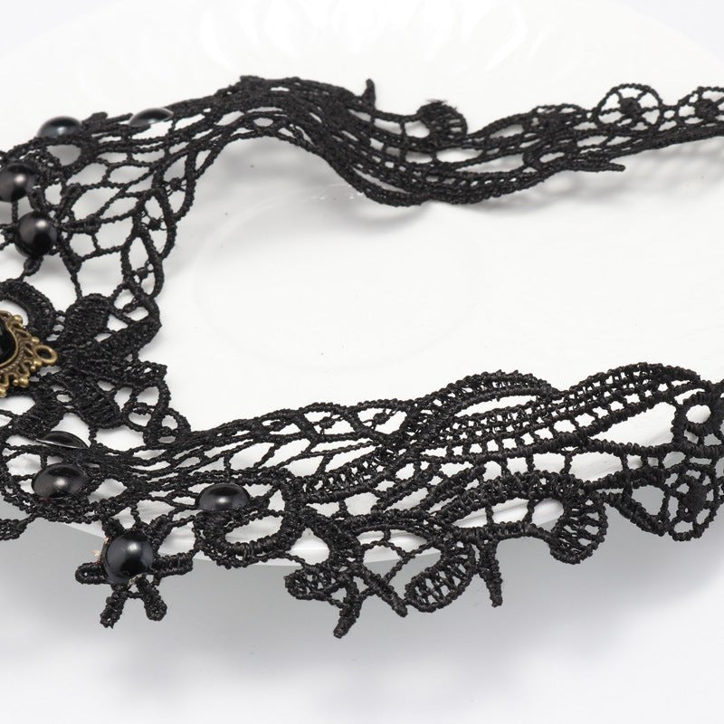 Black Lace Drop Choker - THEONE APPAREL