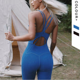 Body Con Workout One Piece Backless Outfit - THEONE APPAREL