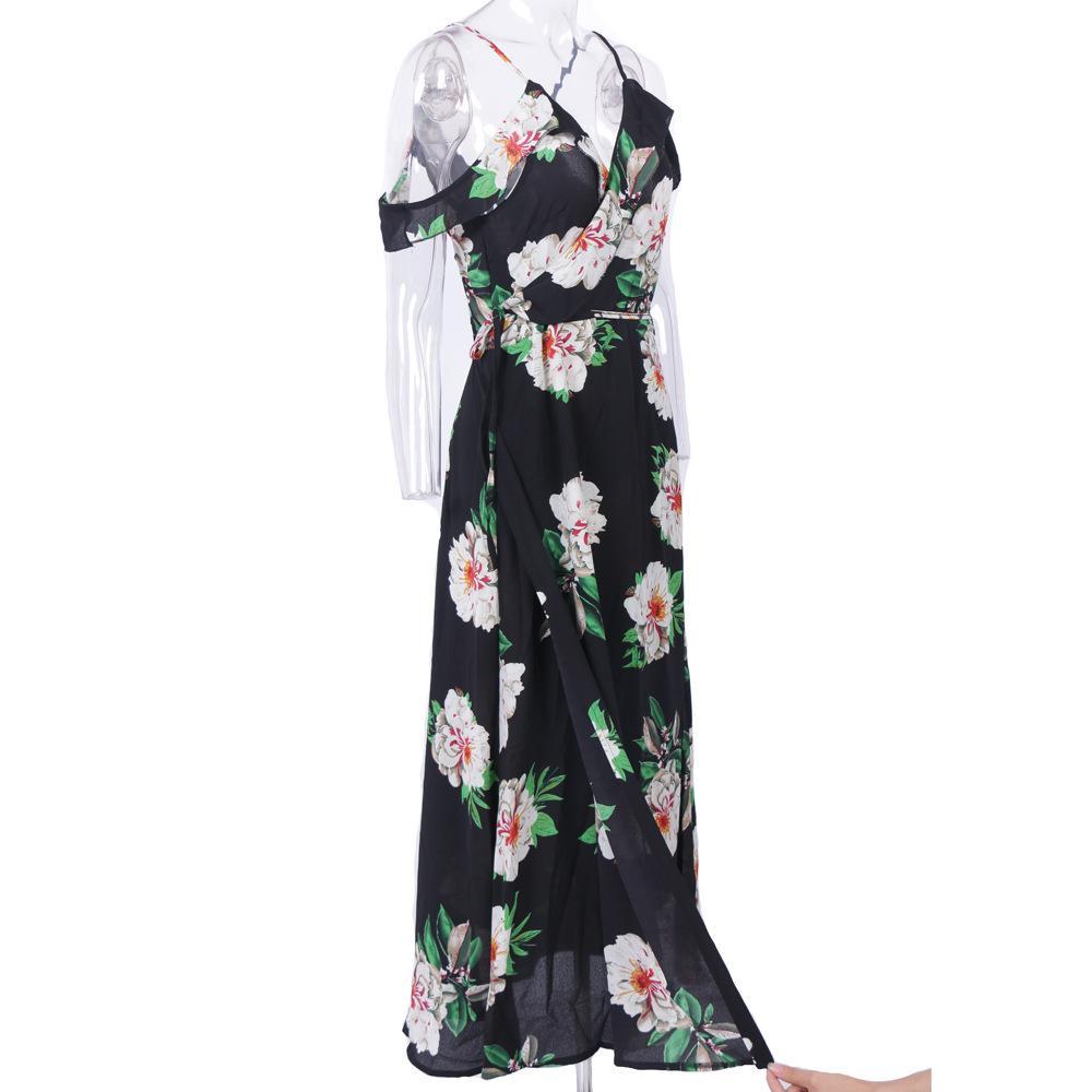 Bohemian Floral Print Summer Dress - THEONE APPAREL