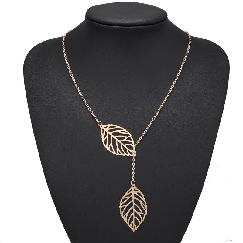 Boho Double Leaf Necklace - THEONE APPAREL