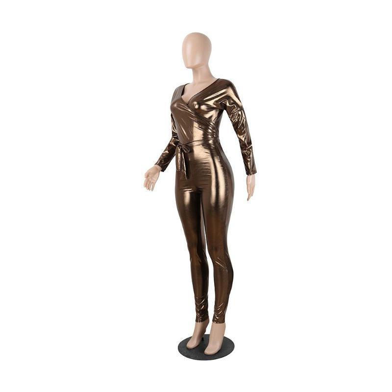 Bronze Beauty Metallic Jumpsuit - THEONE APPAREL