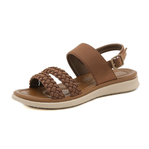 Casual Fabric Slip On Open Toe Sandals - THEONE APPAREL